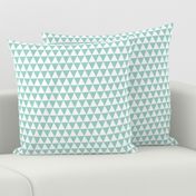 Triangle Rows - Pale Turquoise by Andrea Lauren