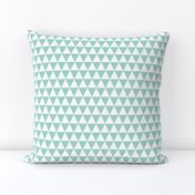 Triangle Rows - Pale Turquoise by Andrea Lauren