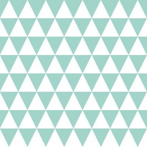 Triangle Rows - Pale Turquoise by Andrea Lauren