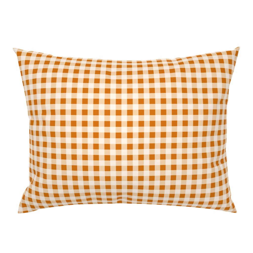 Buffalo Plaid - Rust and Cream by Andrea Lauren 