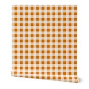 Buffalo Plaid - Rust and Cream by Andrea Lauren 