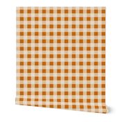 Buffalo Plaid - Rust and Cream by Andrea Lauren 