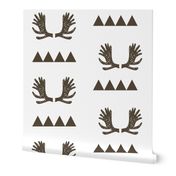 Moose Triangles - Brown by Andrea Lauren 