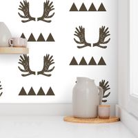 Moose Triangles - Brown by Andrea Lauren 