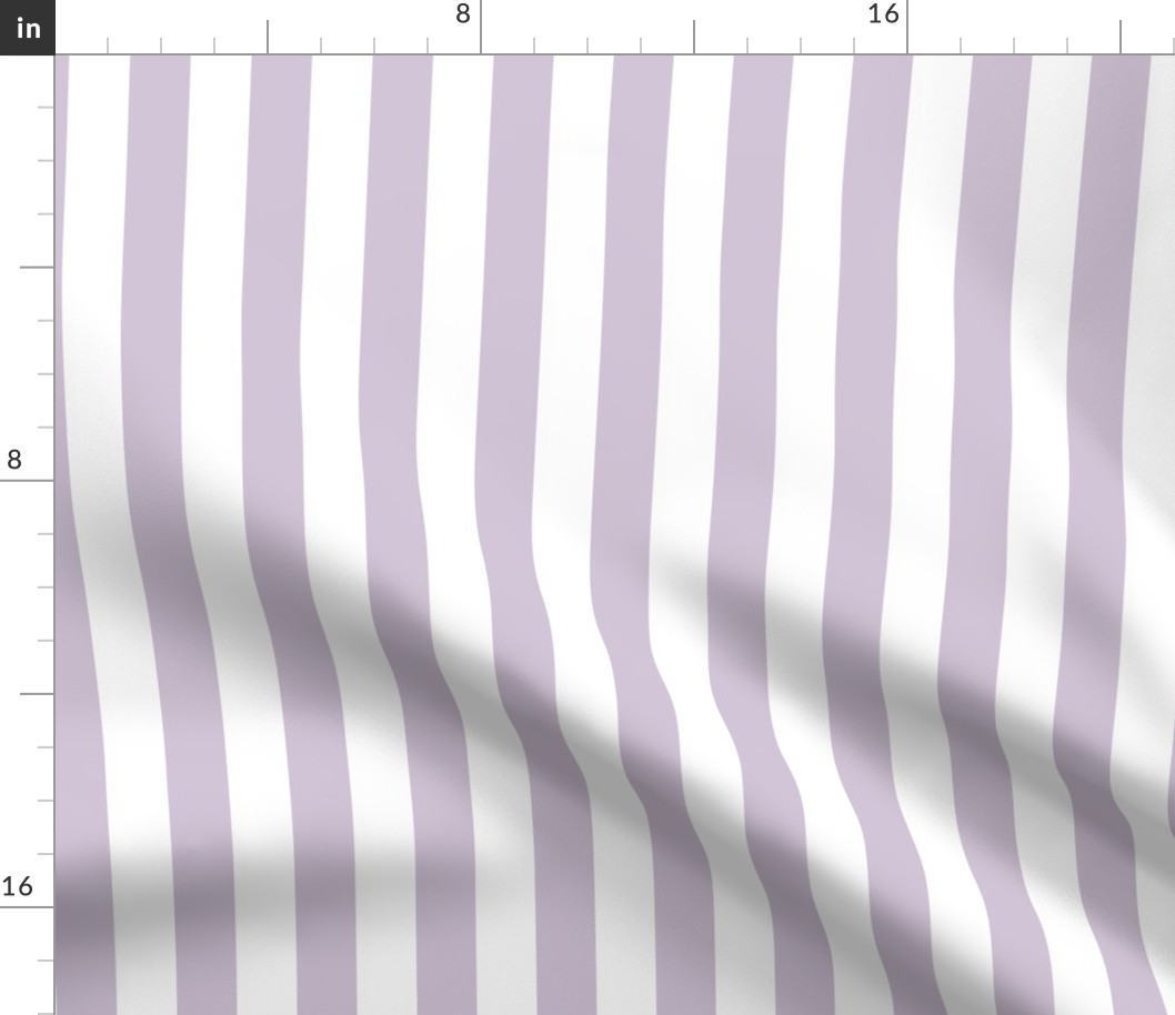 One Inch Stripes - Lavender by Andrea Lauren 