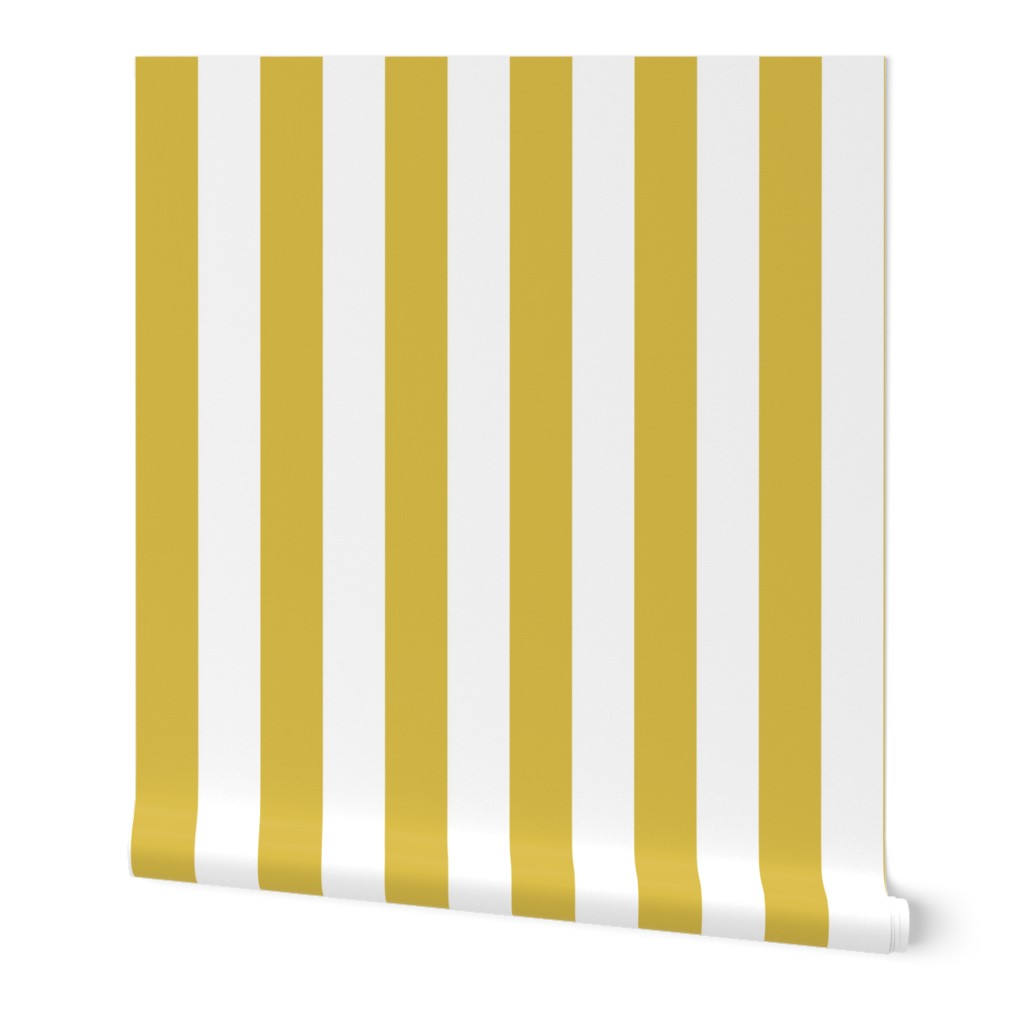 One Inch Stripes - Mustard by Andrea Lauren 