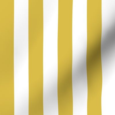 One Inch Stripes - Mustard by Andrea Lauren 
