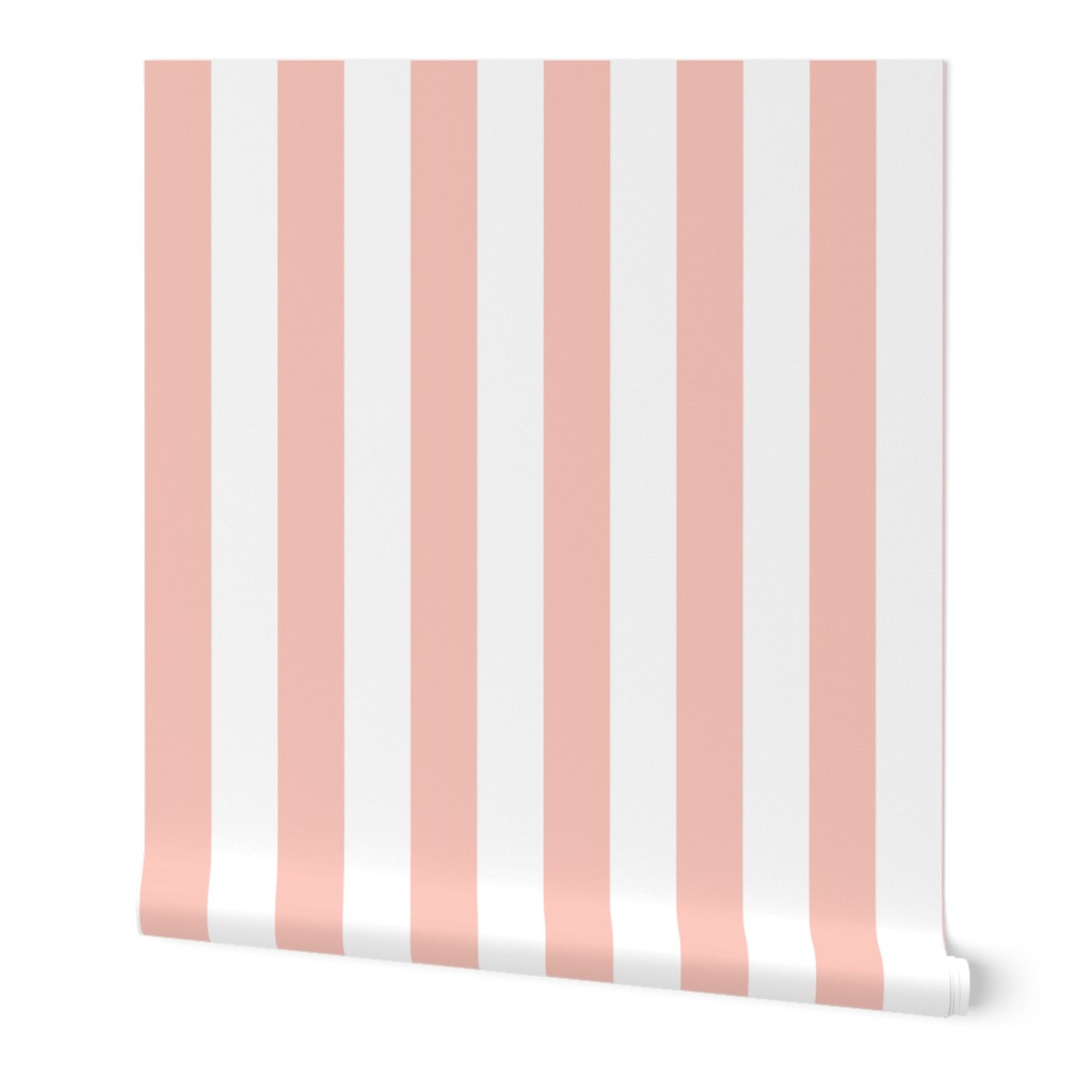 One Inch Stripes - Pale Pink by Andrea Lauren 