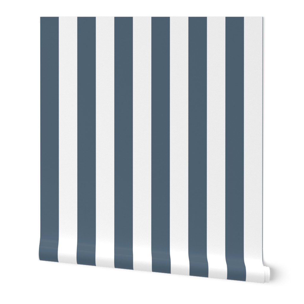 One Inch Stripes - Payne's Grey by Andrea Lauren 