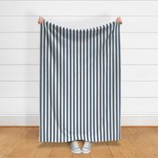 One Inch Stripes - Payne's Grey by Andrea Lauren 