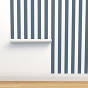 One Inch Stripes - Payne's Grey by Andrea Lauren 