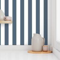 One Inch Stripes - Payne's Grey by Andrea Lauren 