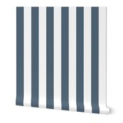 One Inch Stripes - Payne's Grey by Andrea Lauren 