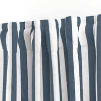 One Inch Stripes - Payne's Grey by Andrea Lauren 