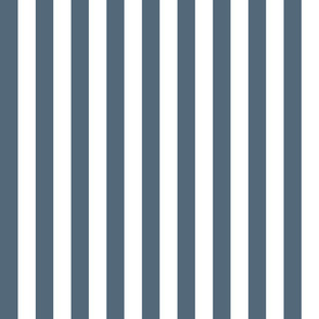 One Inch Stripes - Payne's Grey by Andrea Lauren 