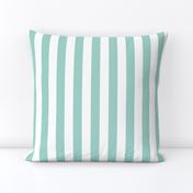 One Inch Stripes - Pale Turquoise by Andrea Lauren 