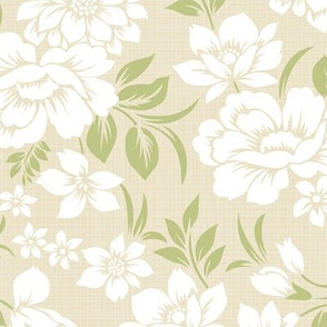 Khaki-Green_Floral_12in