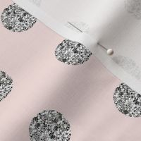 Silver Glitter Dots Beaucoup! in Whisper Pink