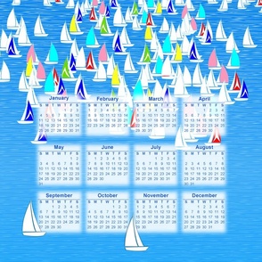 2015 calendar sailing portrait layout