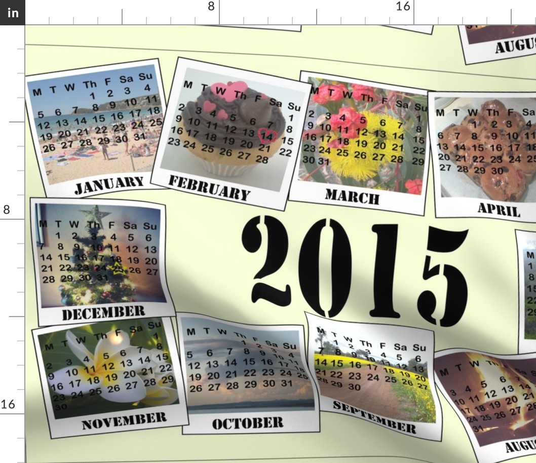 Southern Herimsphere Photo Calendar Teatowel