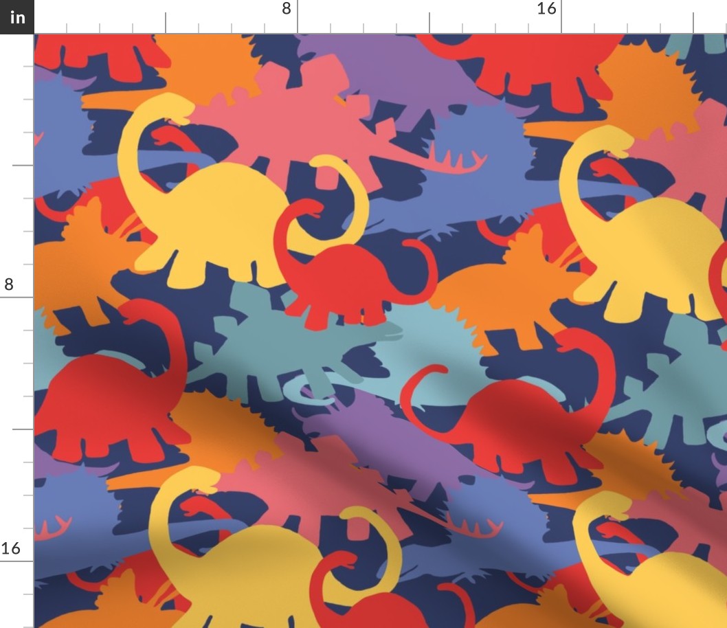 Colorful Dinosaur Camouflage Design