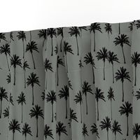 Gray with Black Palm Trees