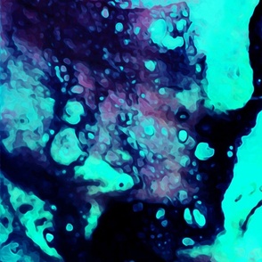 Acrylic Pouring Turquoise & Pink