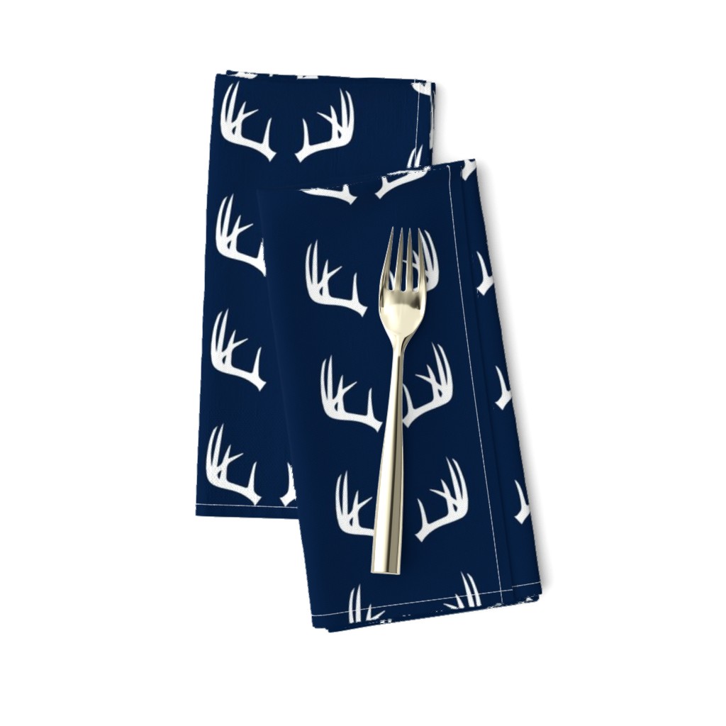 antlers // white on navy