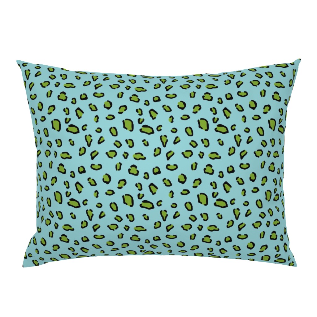 Blue & Green Animal Print