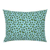 Blue & Green Animal Print