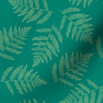 green-gold ferns