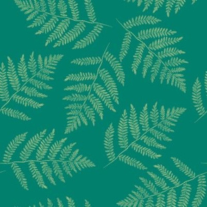 green-gold ferns