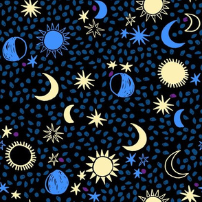 Bedtime Moon Stars Night - by Andrea Lauren