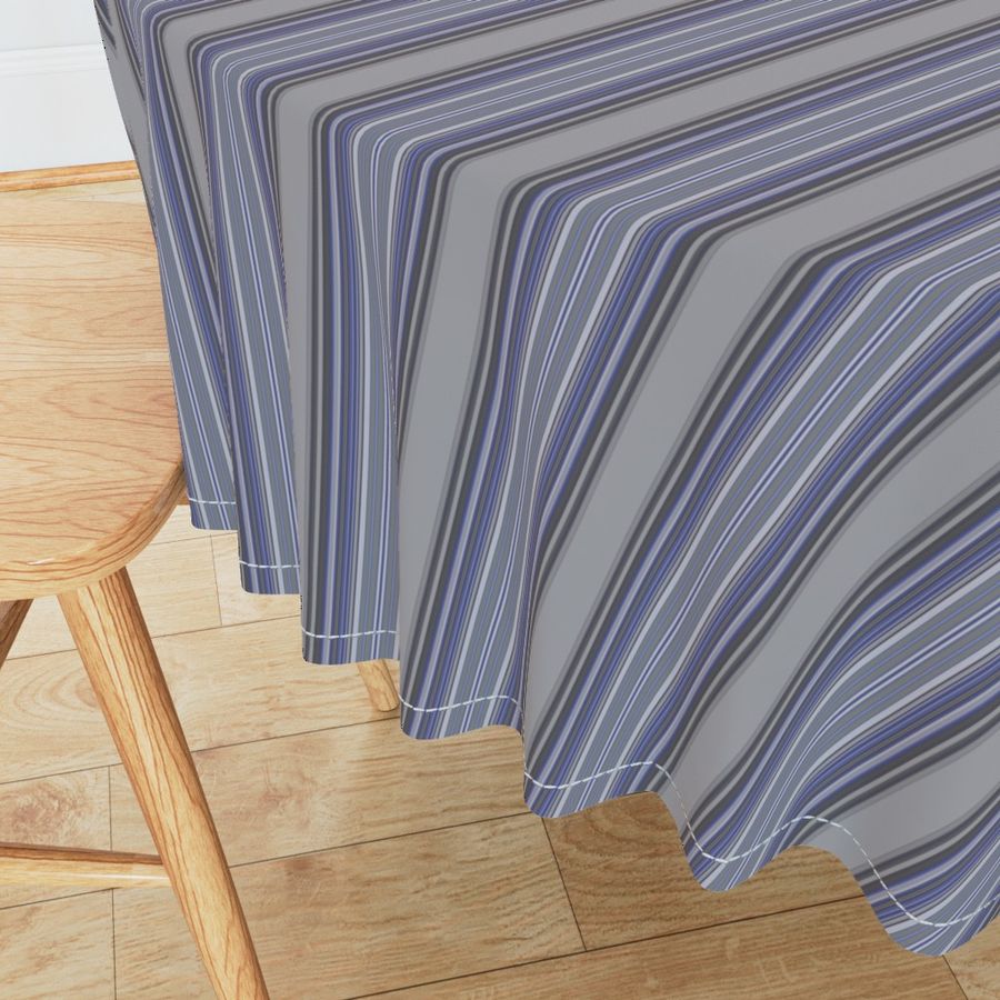 Grey Zones Stripe in Lapis Blue large