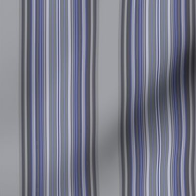 Grey Zones Stripe in Lapis Blue large