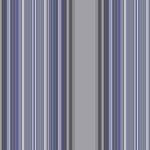 Grey Zones Stripe in Lapis Blue large