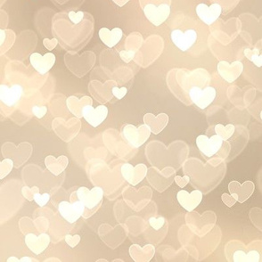 Girly Pink Theme Heart Bokeh Pattern #6 (Sugarcookie color)