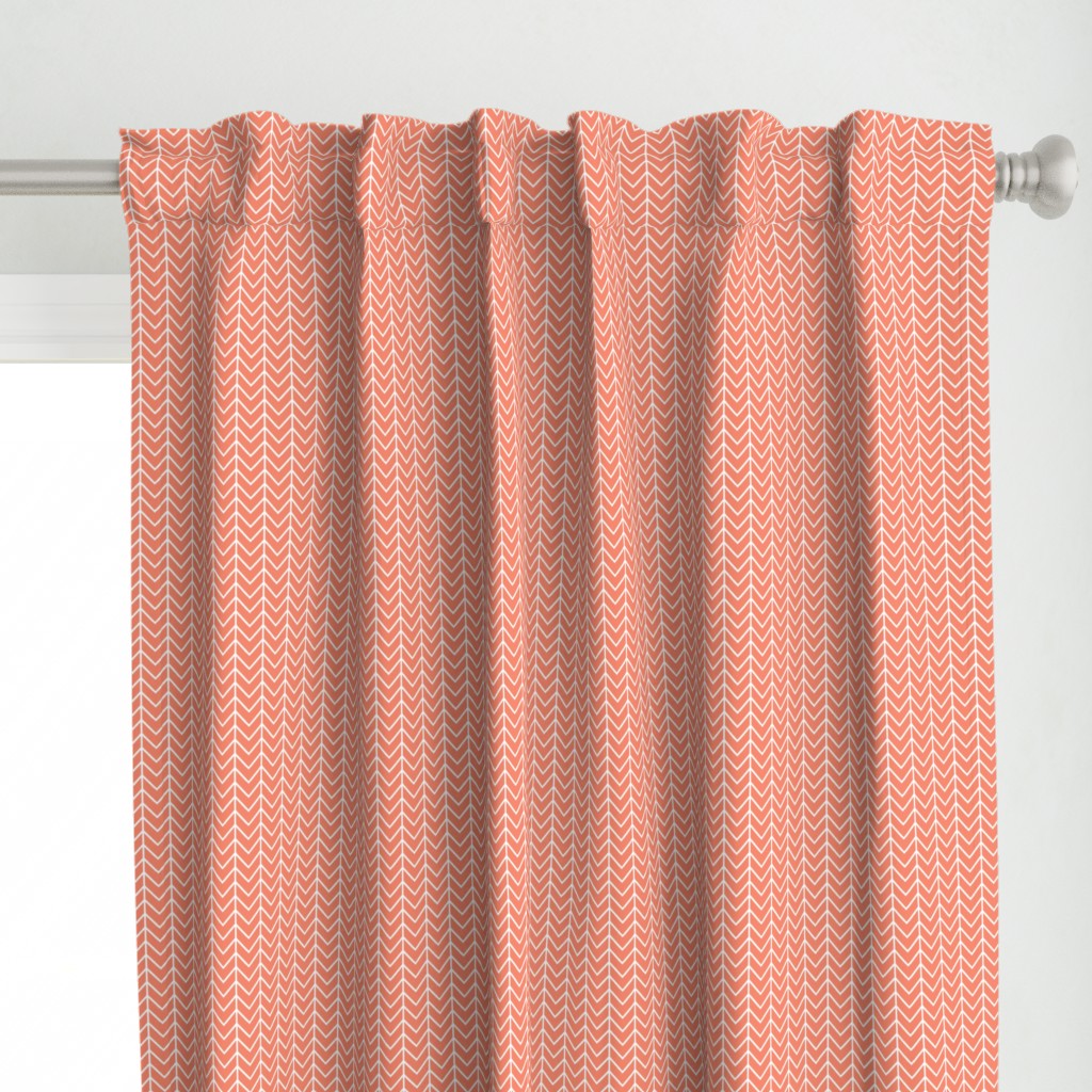 coral chevron // small