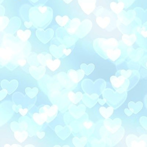 Pastel Rainbow Theme Heart Bokeh Pattern #10