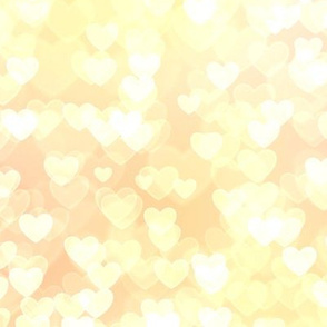 Pastel Rainbow Theme Heart Bokeh Pattern #12