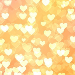 Rainbow Theme Heart Bokeh Pattern #12