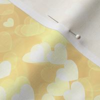 Gold and Silver Theme Heart Bokeh Pattern #1