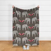 elephant and umbrella rustic large