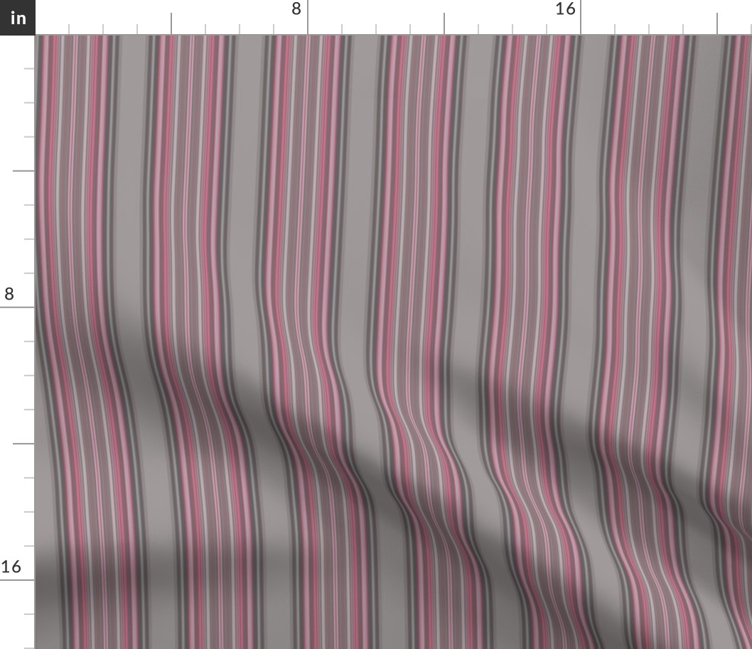 Grey Zones Stripe in Cherry Quartz large © 2009 Gingezel Inc.