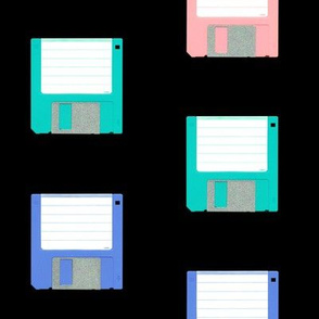 Pastel Floppy Disks