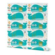 Whale pencil case cut and sew fat  quarter