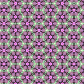 Purple & Magenta Toned Flowered Pattern
