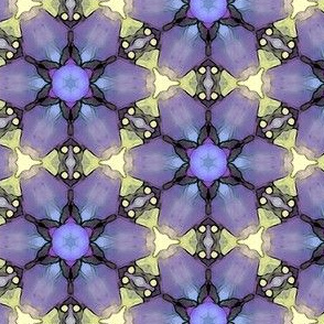 Bright purple flowers pattern