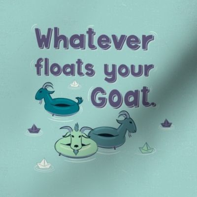 Floating Goat Pun Swatch Project