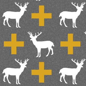 deer plus golden grey